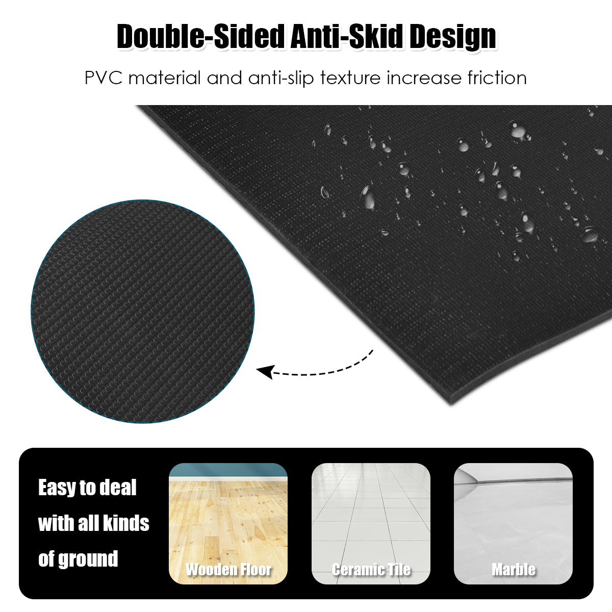 8 MM Thick Exercise Yoga Mat with Double-sided Non-slip Design