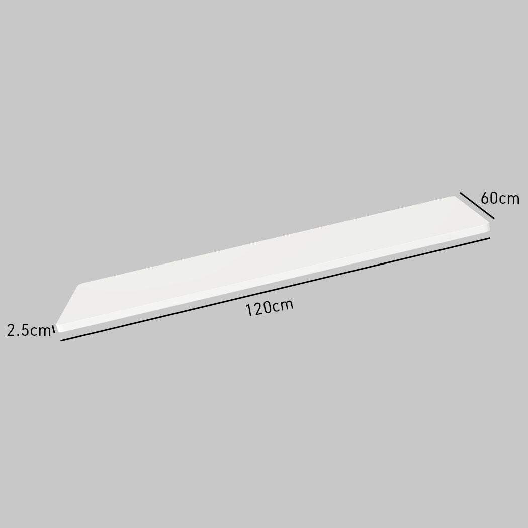 120 x 0.6m White Desktop for Adjustable Electric Standing Desk