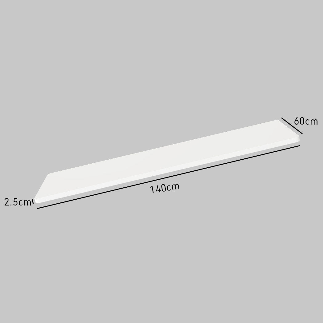 140x0.6m White Desktop for Adjustable Electric Standing Desk