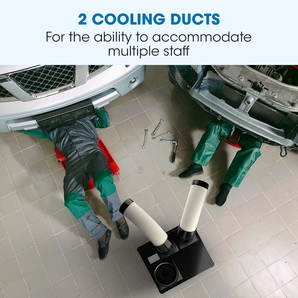 4.5kW Industrial Portable Cooler with Dual Ducts, 0.2m³ Output