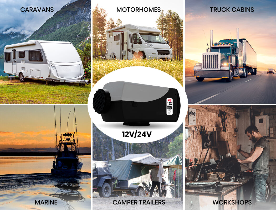 12V 5kW Diesel Air Heater for RVs, Caravans & Boats - Efficient & Quiet