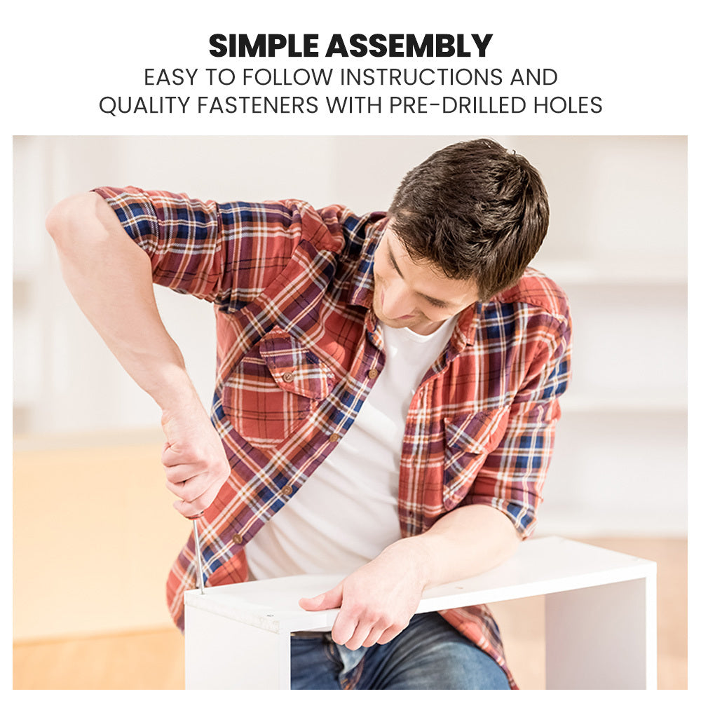 Single Sofa Bed Frame with Storage Drawers, Pine Wood, 120kg Capacity, White