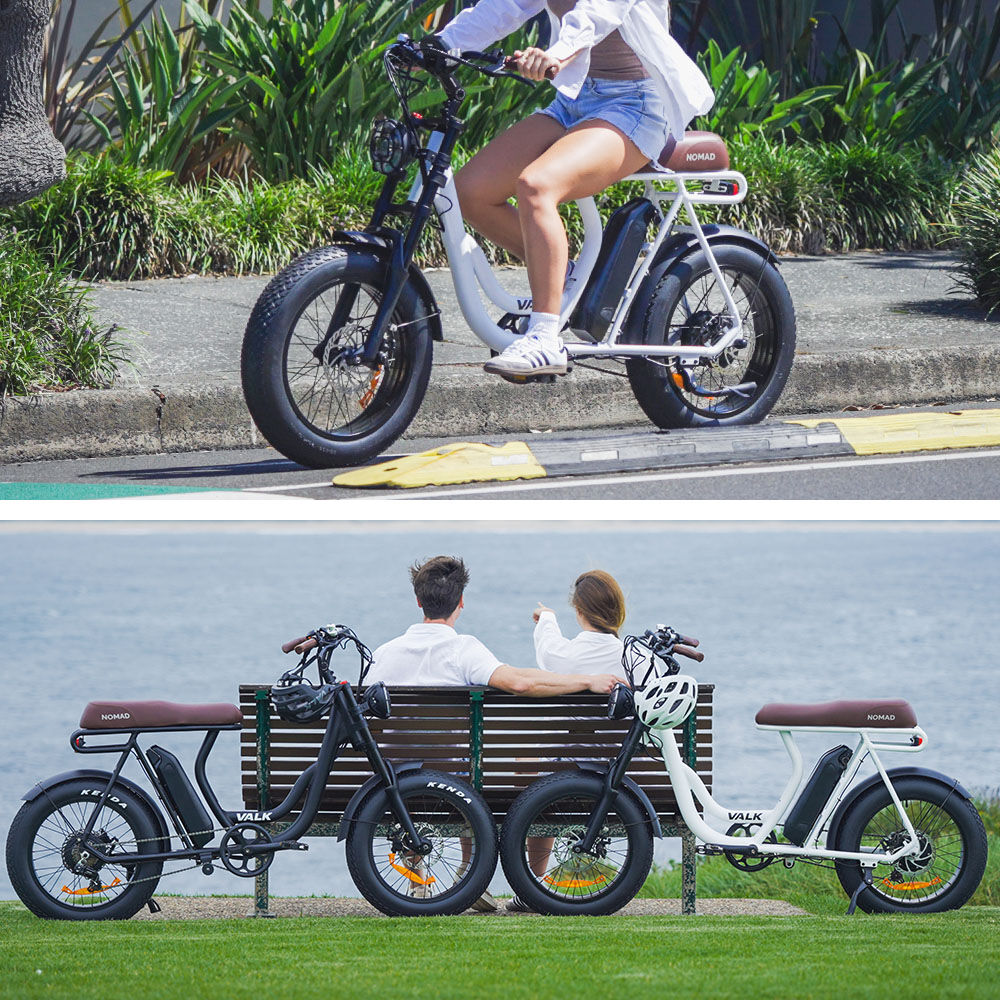 Nomad Electric Fat Tyre Bike, 350W Motor, 32km/h, 0.51m Kenda Tyres, White
