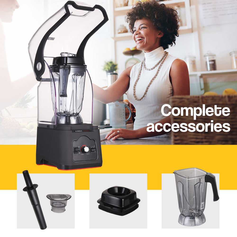 Commercial-Grade Blender with Quiet Operation, 2.5L Capacity, 1680W Motor