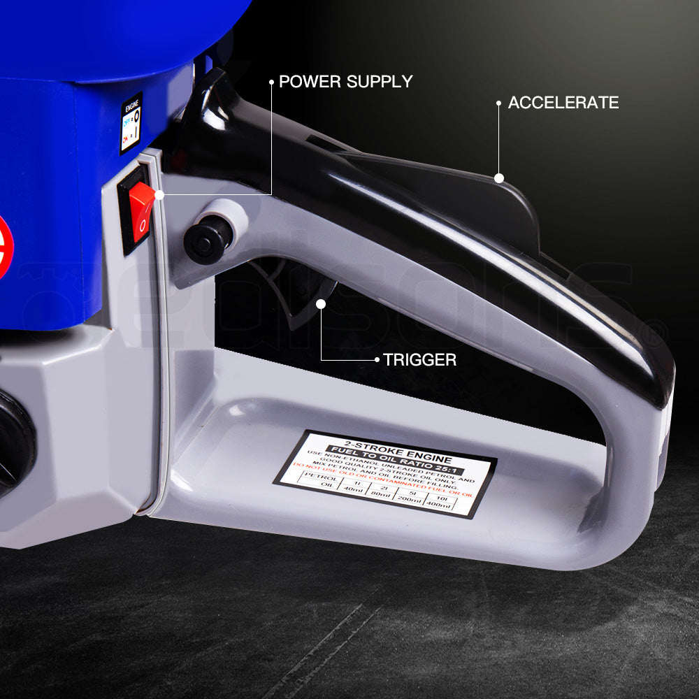 MX9500 Concrete Cut-Off Saw with 0.35m Blade & 75cc Engine, Wet Cutting System