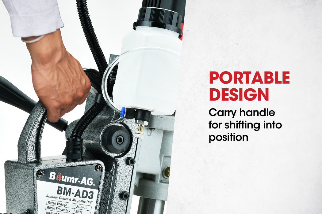1100W Magnetic Drill Press & Annular Cutter with 0.3 Meter Depth Capacity