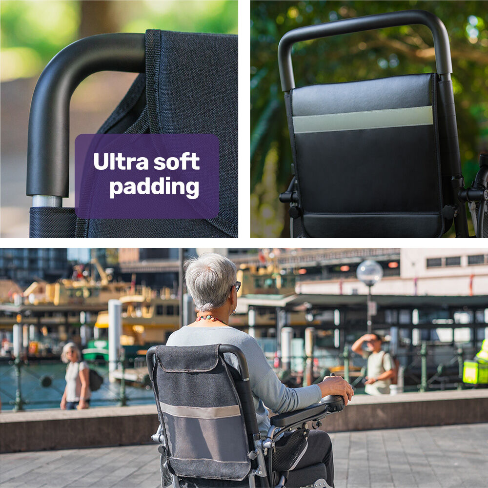 Electric Folding Wheelchair with Long Range, 1m Turning Circle, 130kg Capacity