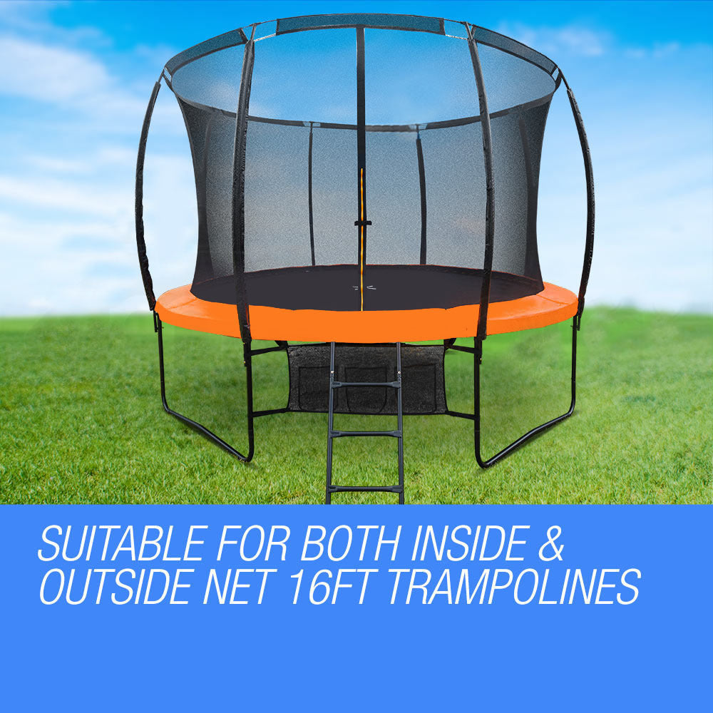 16ft (4.88m) Orange Trampoline Safety Pad with Reinforced Springs and EVA Foam