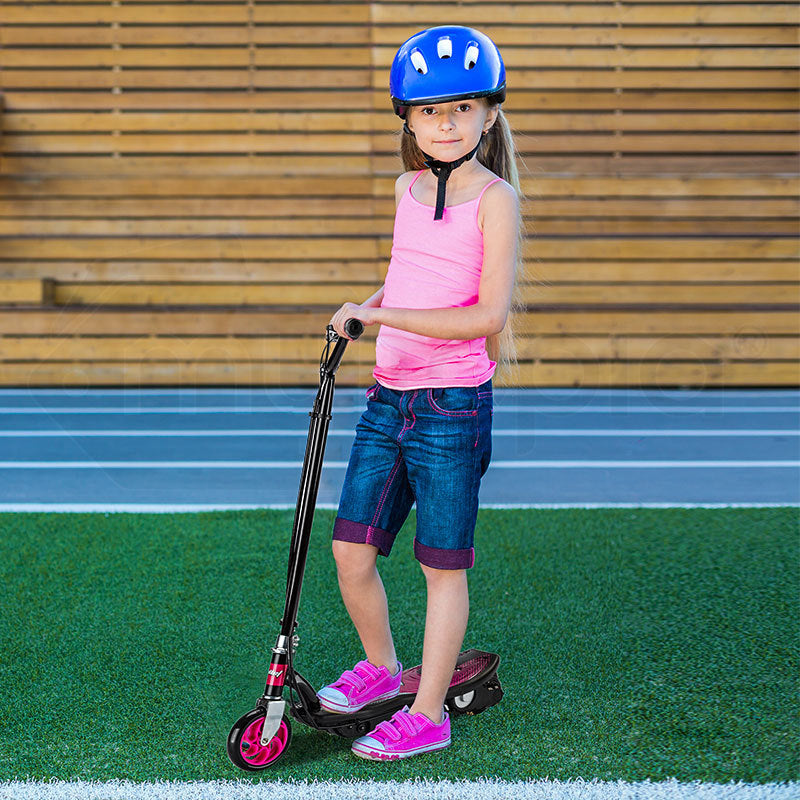 Pink 140W Electric Kids Scooter with 15km/h Speed and 70kg Capacity