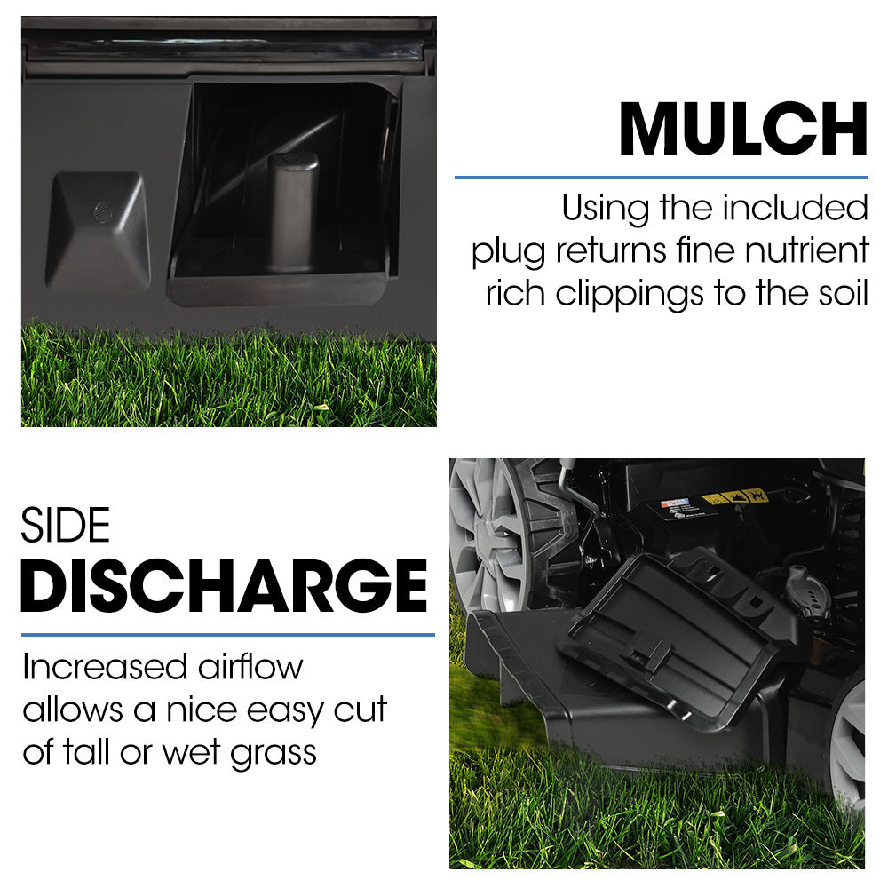 20" Self-Propelled Lawn Mower, 5.0hp 200cc Engine, 7 Heights, Steel Deck