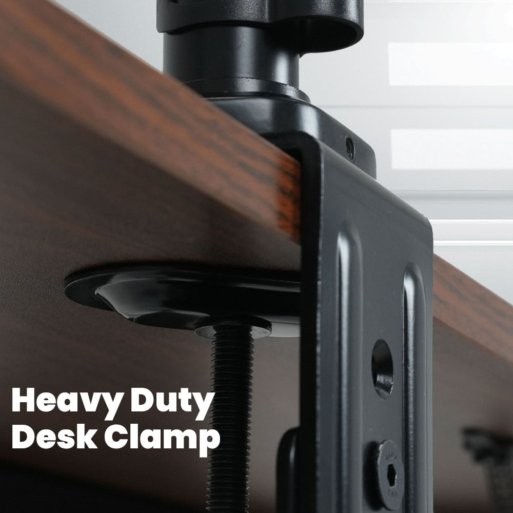 Triple Monitor Desk Mount Stand with Adjustable Arms for 0.38 to 0.81 Meter Displays