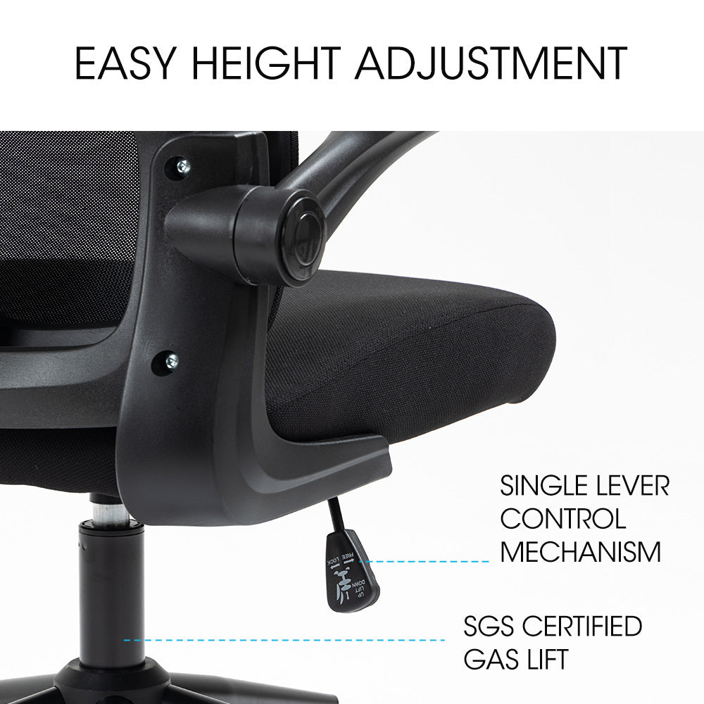 Ergonomic Mesh Office Chair with Lumbar Support and Adjustable Headrest