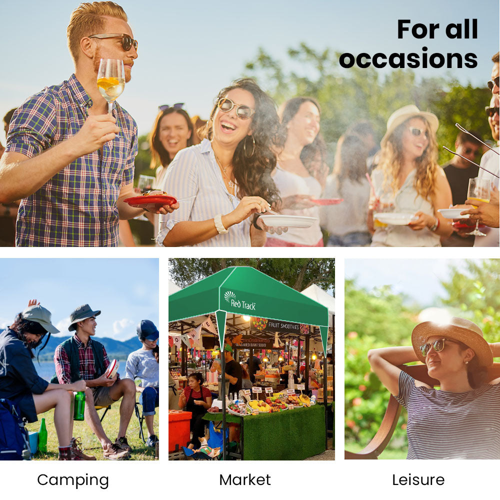 3x3m Ultra Compact Popup Gazebo with Walls, Portable for Outdoor Events
