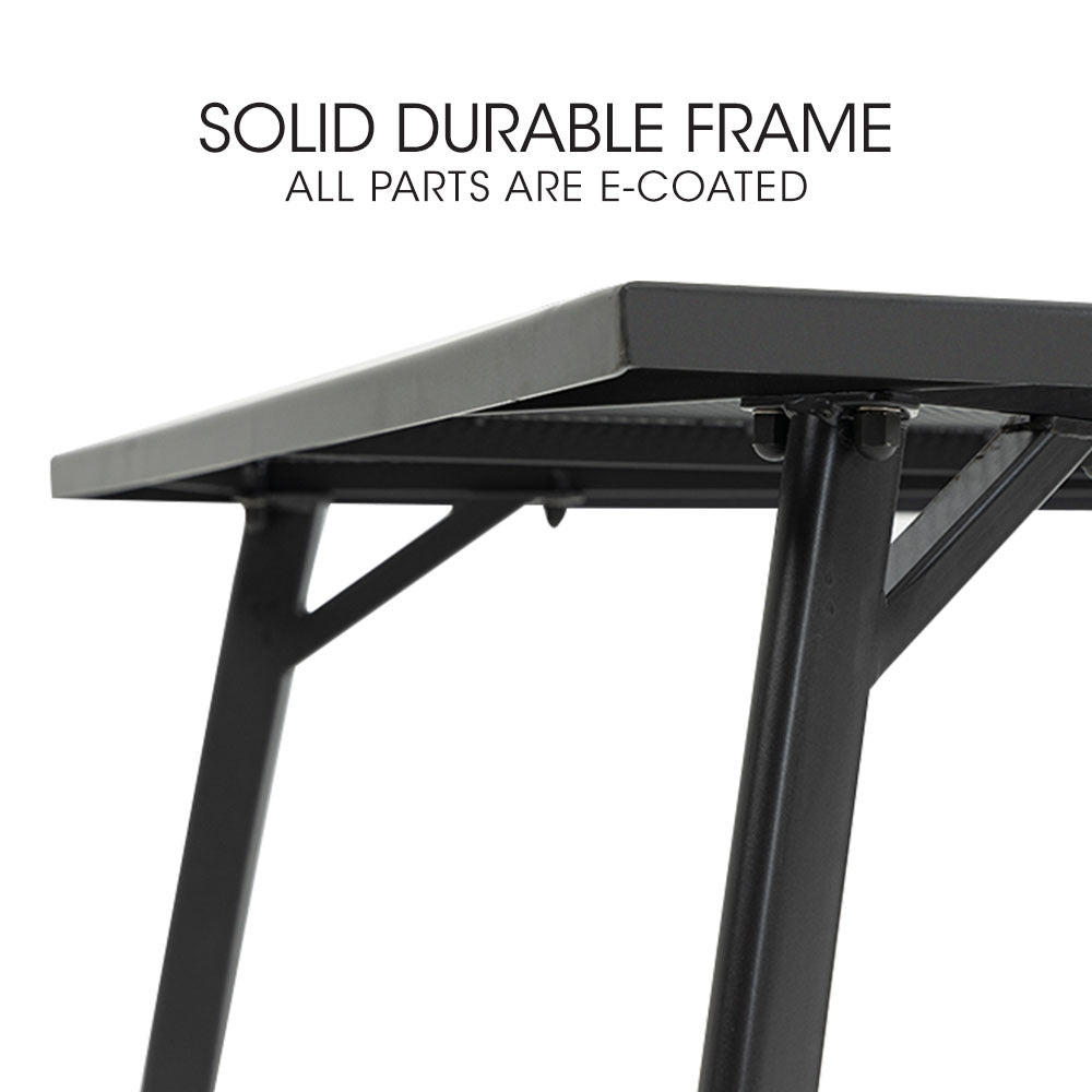 150x90cm Outdoor Dining Table with E-Coating, Rectangular, Weather-Resistant