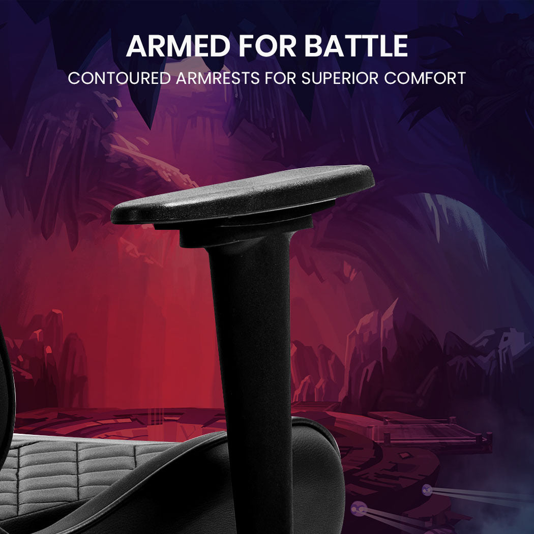 APEX Series Ergonomic Gaming Chair with Footrest & Recline, Black