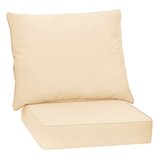 Detachable Outdoor Patio Cushion Set Chair Seat Pads-Beige