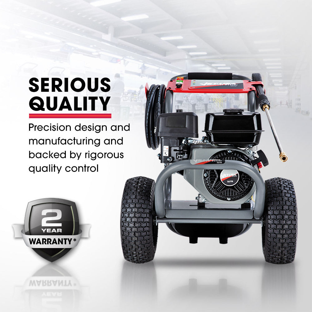 Petrol Pressure Washer with 30m Hose and Drain Cleaner - Ultimate Edition
