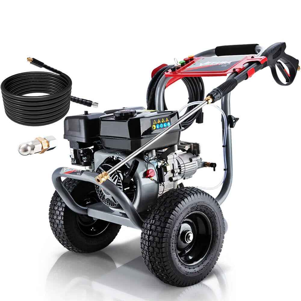 Petrol Pressure Washer with 30m Hose and Drain Cleaner - Ultimate Edition