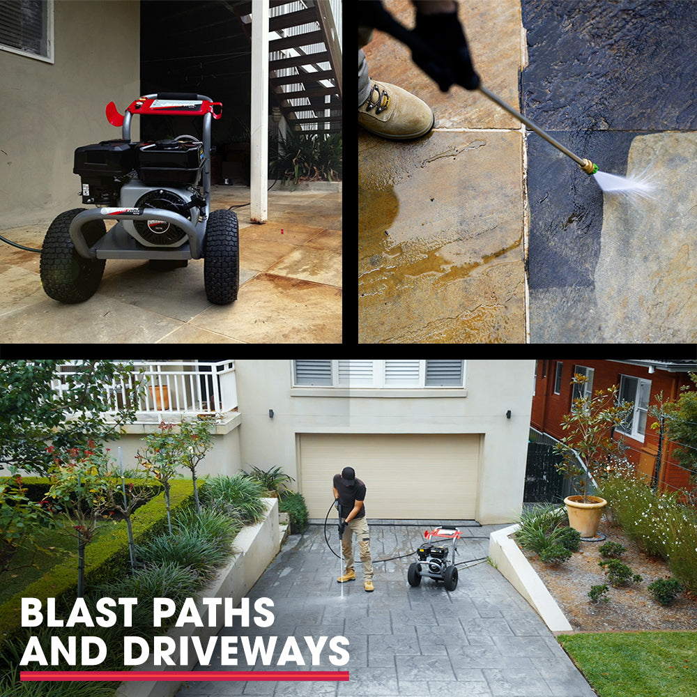 Petrol Pressure Washer with 30m Hose and Drain Cleaner - Ultimate Edition