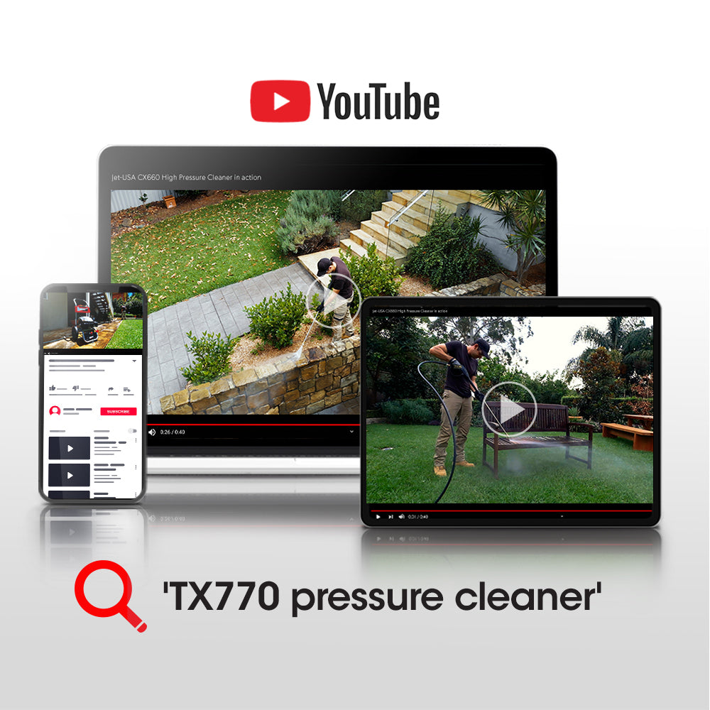 Petrol Pressure Washer with 30m Hose and Drain Cleaner - Ultimate Edition