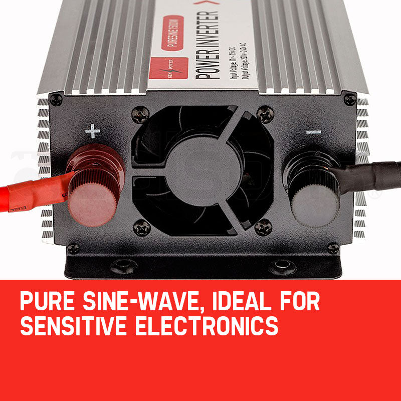 1500W/3000W Pure Sine Wave Power Inverter for Car, Boat, Caravan, 12V to 240V