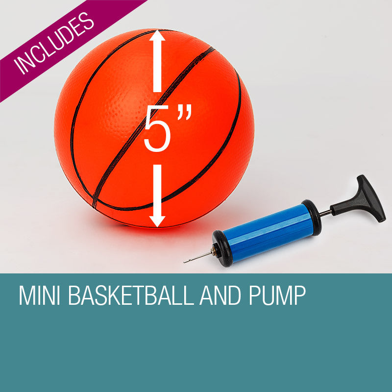 Indoor Mini Basketball Hoop with Shatterproof Backboard and Spring Rim
