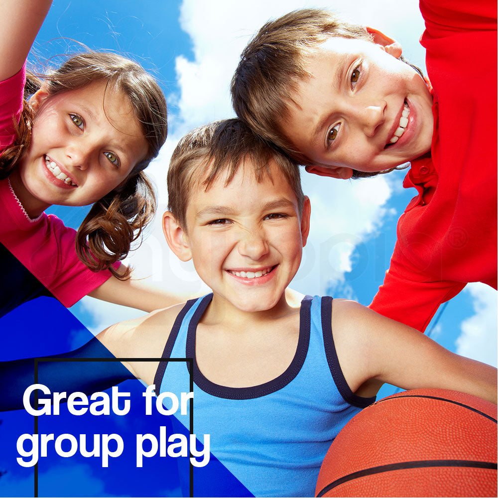 Adjustable Kids Basketball Hoop with 1.6m-2.1m Rim and Shatterproof Backboard