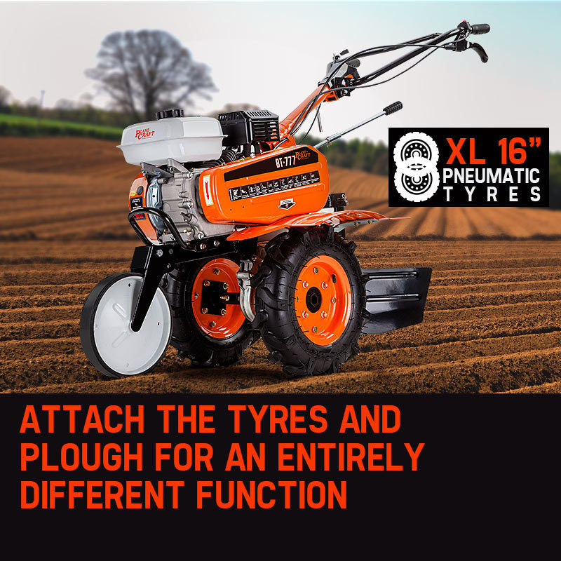 7HP Self-Propelled Cultivator Tiller & Plougher with 0.8m Scope, 350mm Depth