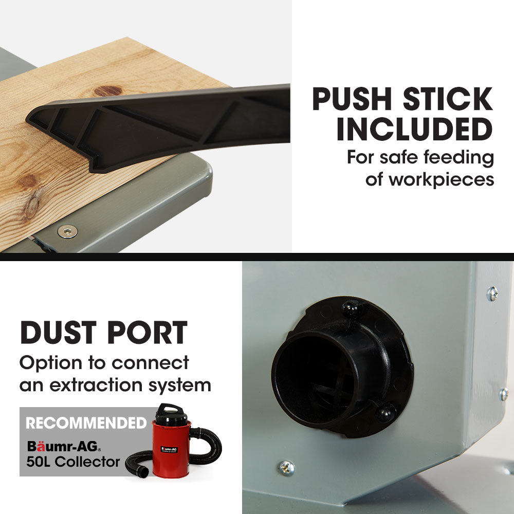 500W Benchtop Bandsaw with 0.115m Cutting Depth and Adjustable Table