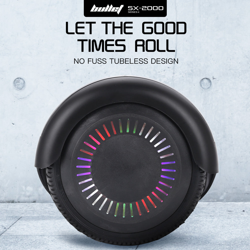 SX-2000 Hoverboard Scooter, 500W Motors, Self-Balancing, LED Lights, Black