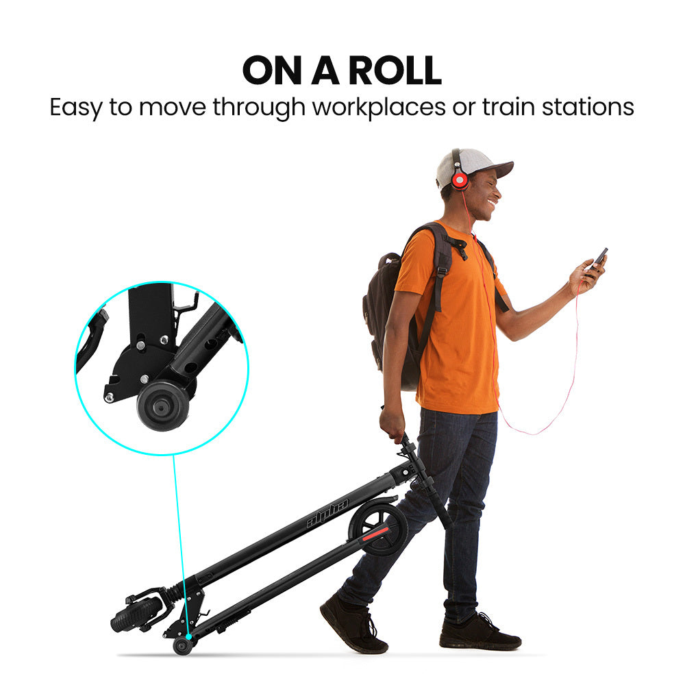 300W Electric Scooter with 10Ah Battery, Suspension, for Adults/Teens, Black