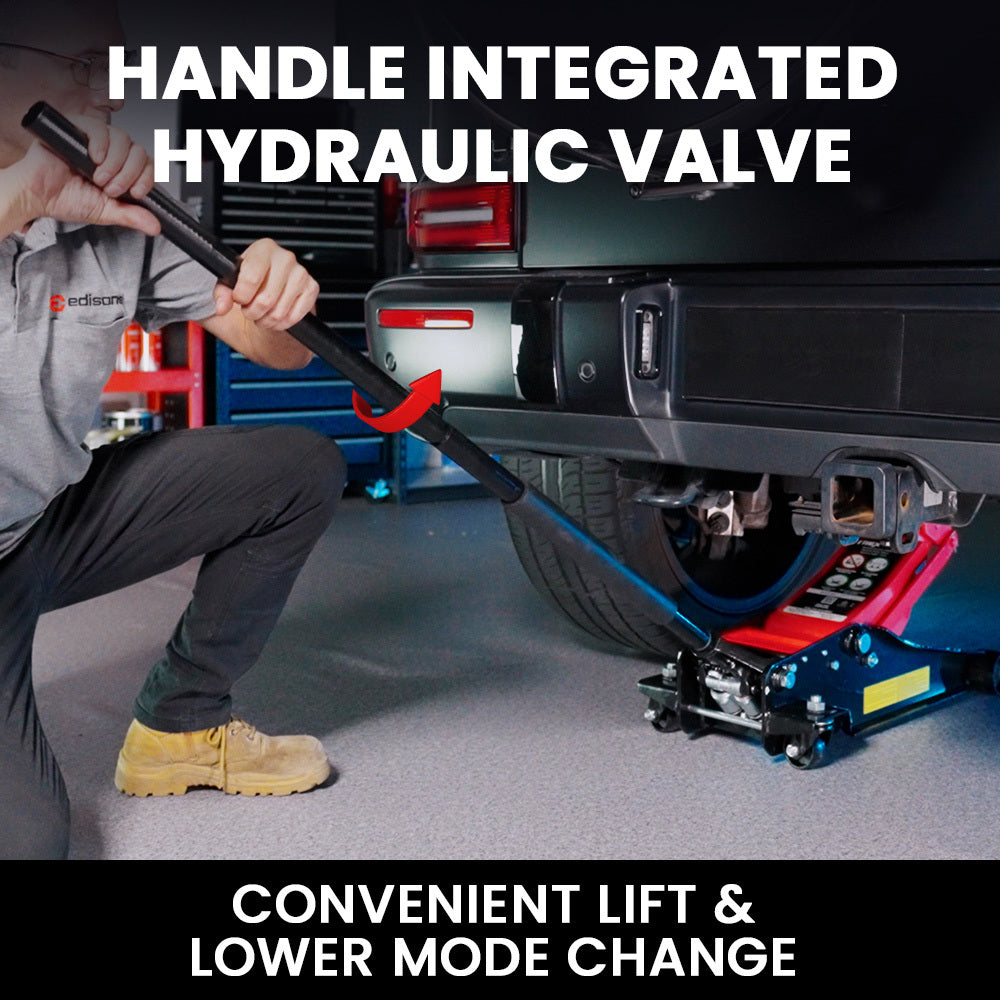 3,000 kg Hydraulic Trolley Jack - Dual Pump, 0.11 to 0.51 m Lift Range