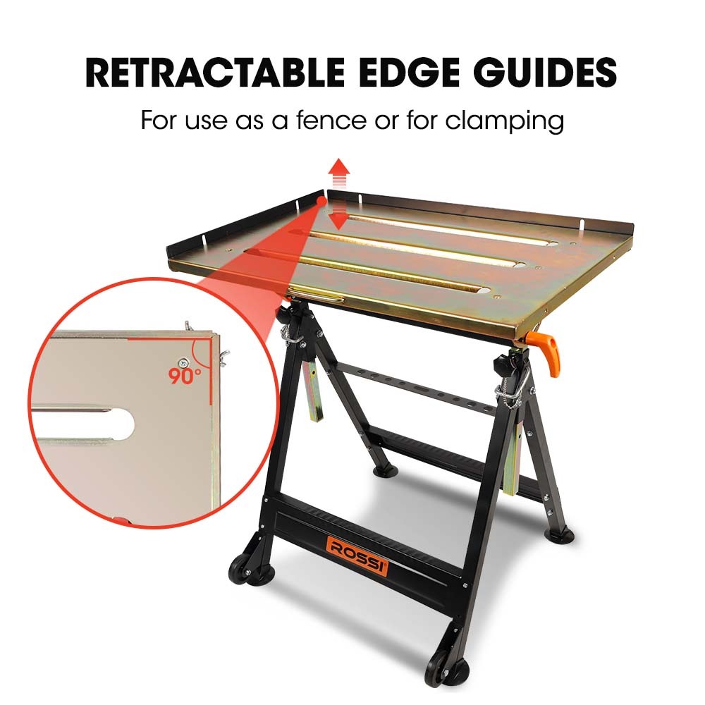 Adjustable Welding Table 150kg Capacity, Height & Angle Adjustable, Corrosion Resistant