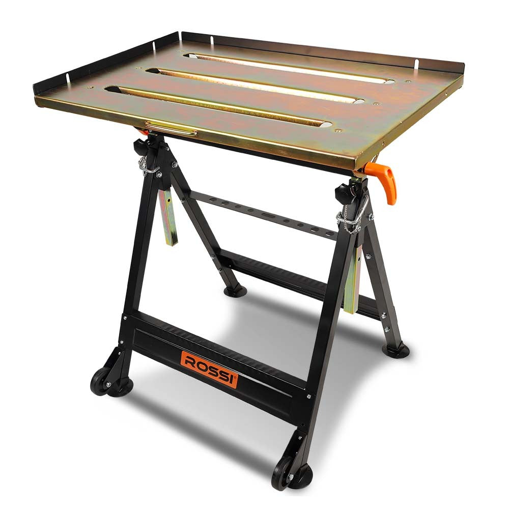 Adjustable Welding Table 150kg Capacity, Height & Angle Adjustable, Corrosion Resistant