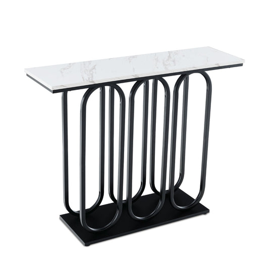 Costway 100 CM Console Table with Adjustable Foot Pads