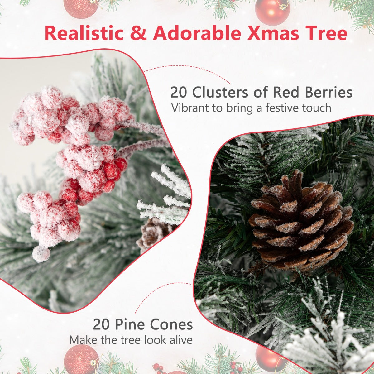Compact 140 cm design suits homes, offices, shops, schools and holiday carnival displays