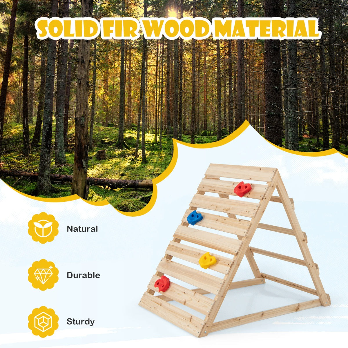 Illustrated instructions make assembly simple so children can begin their climbing adventures quickly