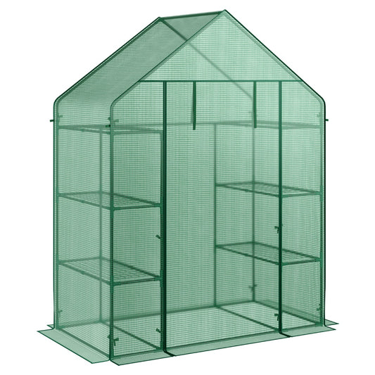 Garden Greenhouse with Hinged Door Tent for Growing Plants-Green