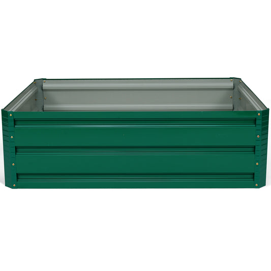 Costway Outdoor Steel Raised Garden Bed for Flowers