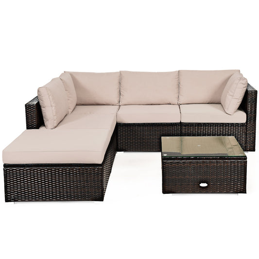 Powder-coated steel frame and weather-resistant PE wicker provide durable outdoor support