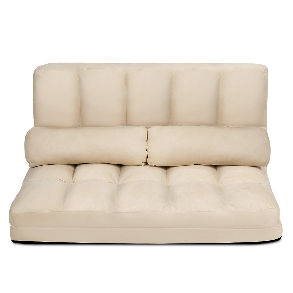Convenient foldable design offers a comfortable seating and sleeping solution for small spaces