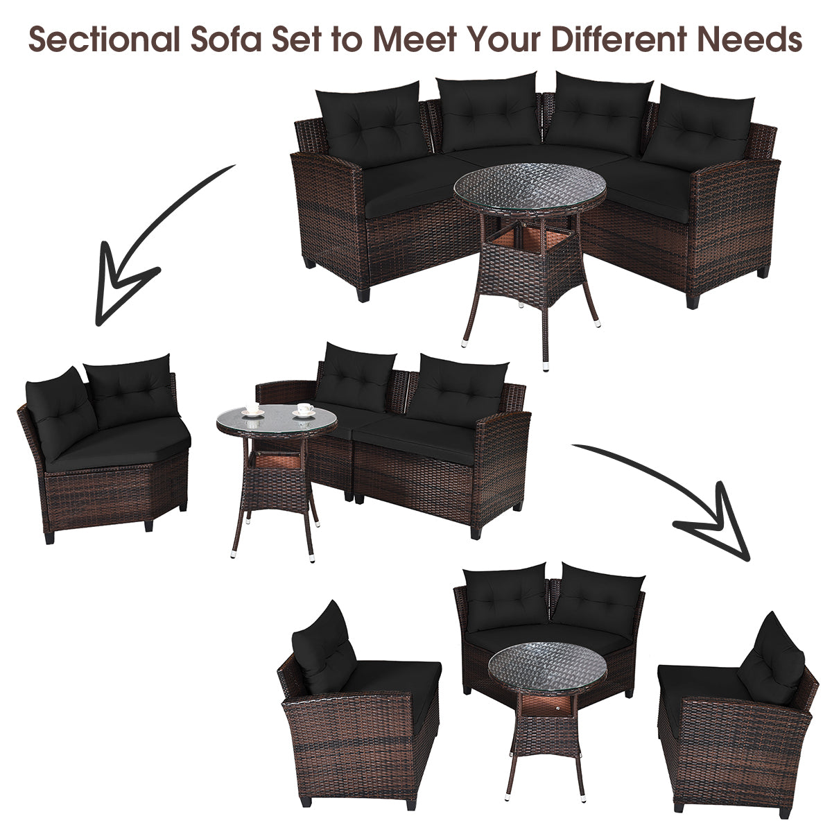 Modern brown wicker design blends effortlessly with indoor and outdoor décor styles