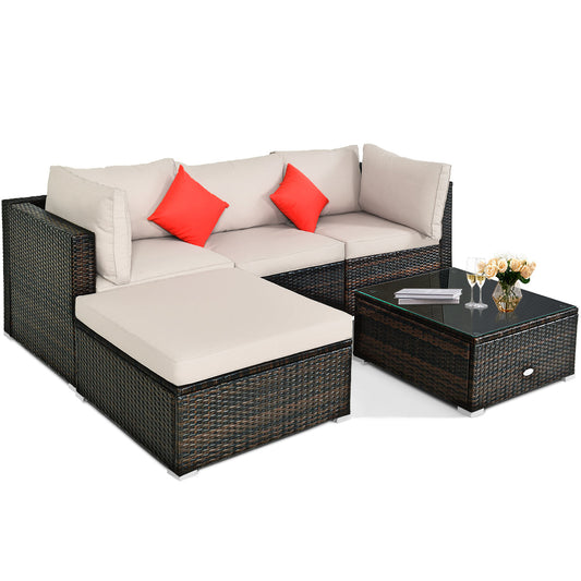 Durable PE rattan and heavy-duty steel frames provide dependable support for indoor and outdoor use