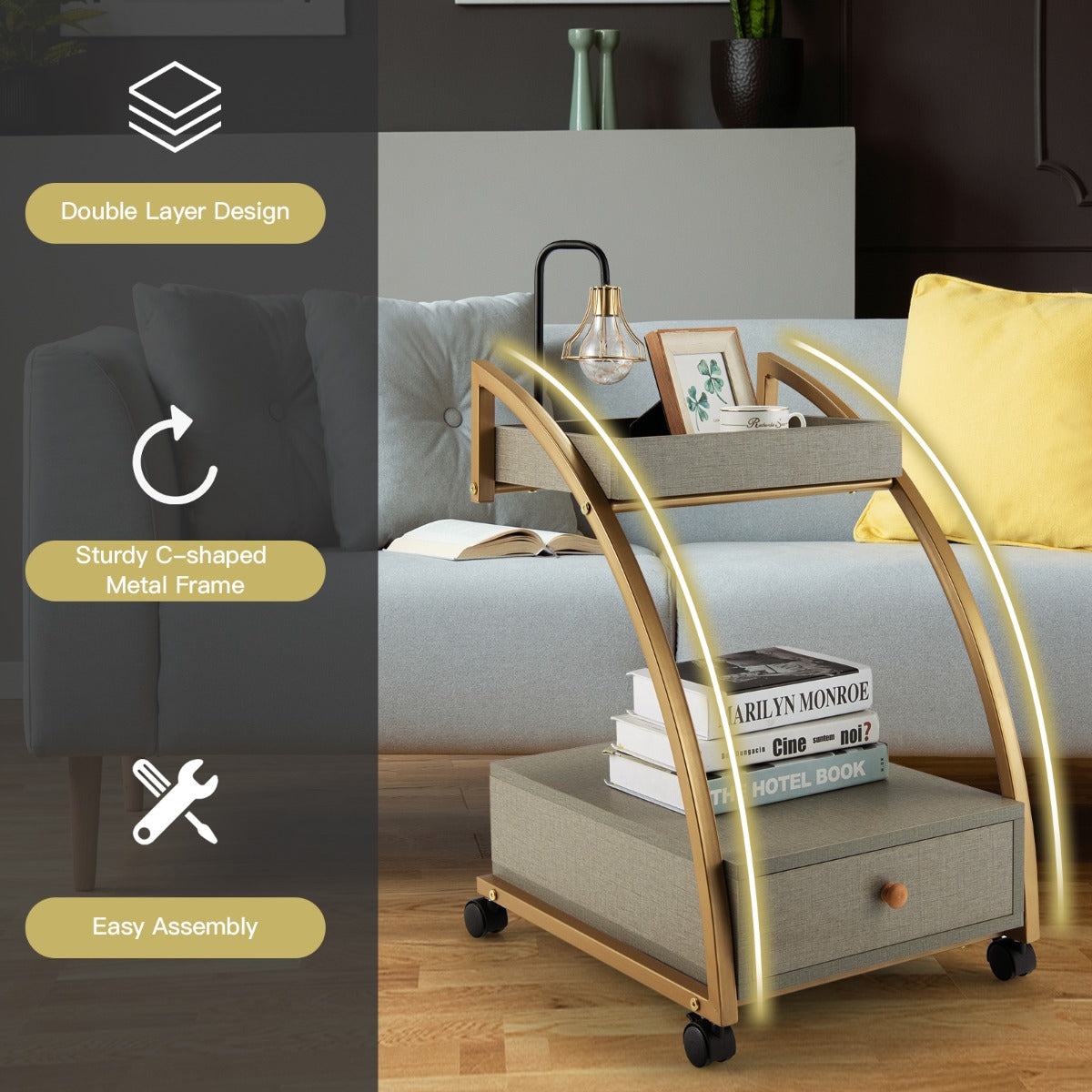 Smooth MDF surfaces wipe clean easily for convenient daily maintenance