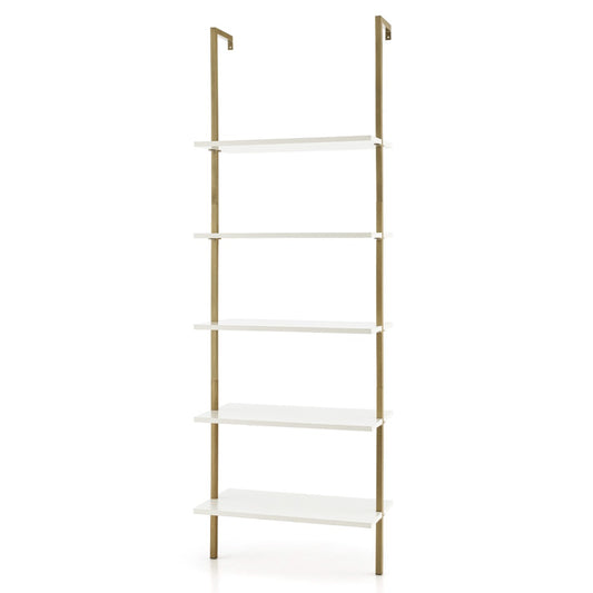 Wall Mounted Display Rack Bookshelf for Office-White