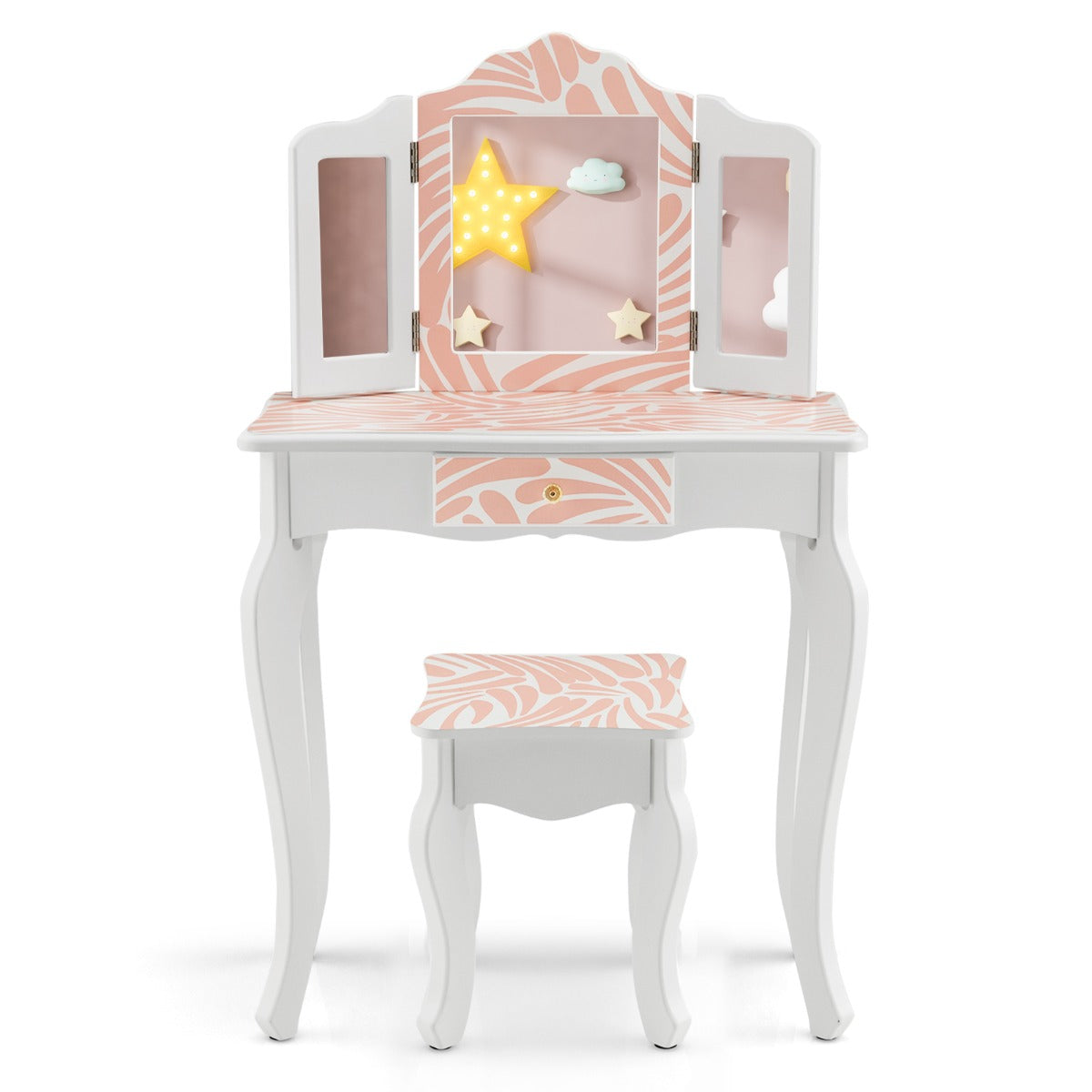 Smooth non-toxic painted surface is easy to clean, while included instructions simplify assembly