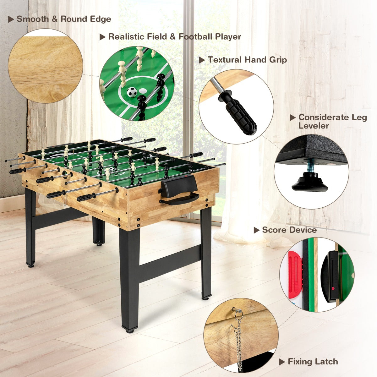 Costway 105.5 cm Multi Game Table for Game Room, Office, Bar, Club, Parties