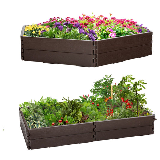 Bottomless raised garden bed improves drainage while allowing plant roots to access nutrients in native soil