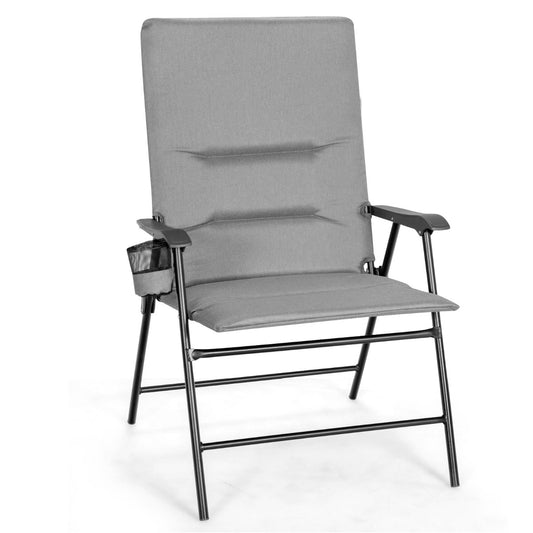 Costway Portable Padded Folding Chair for Camping & Dining & Beach