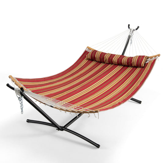 Breathable polyester hammock fabric offers durable, comfortable support for indoor and outdoor use